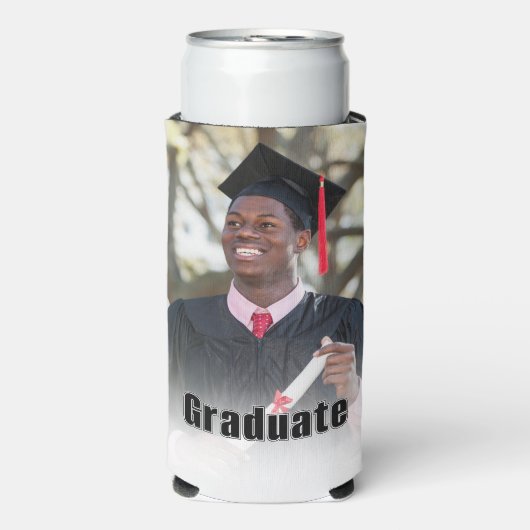 Personalized Graduation Photo Keepsake Memory Gift Seltzer Blikjeskoeler (Seltzer Voorkant)