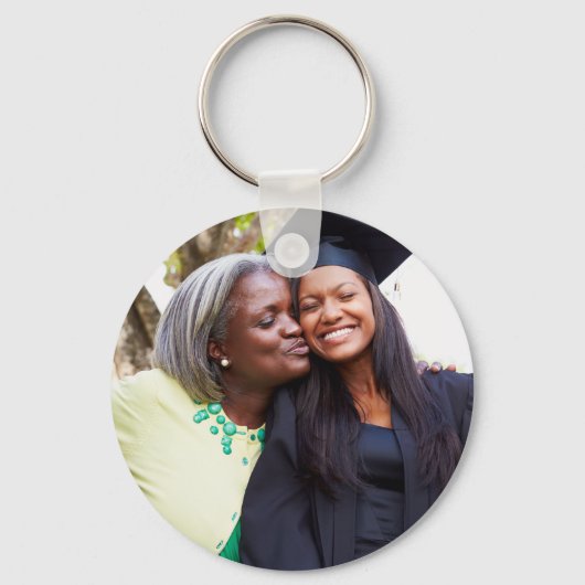 Personalized Graduation Photo Keepsake Memory Gift Sleutelhanger (Voorkant)