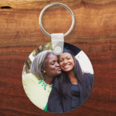Personalized Graduation Photo Keepsake Memory Gift Sleutelhanger (Achterkant)