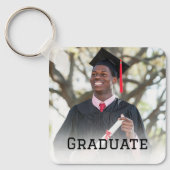 Personalized Graduation Photo Keepsake Memory Gift Sleutelhanger (Voorkant)