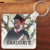 Personalized Graduation Photo Keepsake Memory Gift Sleutelhanger (Achterkant)
