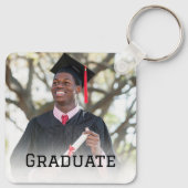 Personalized Graduation Photo Keepsake Memory Gift Sleutelhanger (Achterkant)