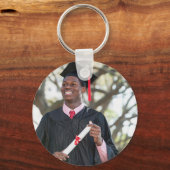 Personalized Graduation Photo Keepsake Memory Gift Sleutelhanger (Achterkant)