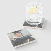 Personalized Graduation Photo Keepsake Memory Gift Stenen Onderzetter (Zijkant)