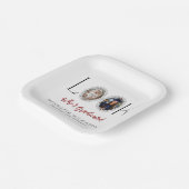 Personalized Graduation Photo Memory Paper Plates Papieren Bordje (Gebogen)