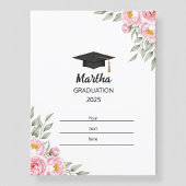 Personalized Graduation Postcard for Her – Custom  Briefkaart