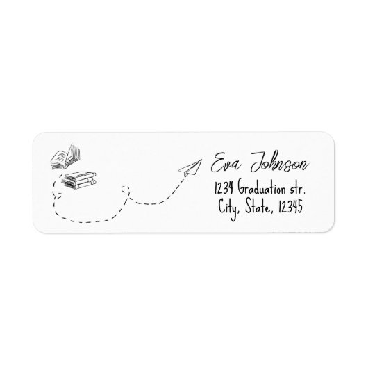 Personalized Graduation Return Address Label (Voorkant)