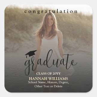 Personalized Graduation Sticker – Name and Photo