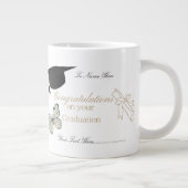 Personalized Graduation with Butterflies and Hat Grote Koffiekop (Rechts)
