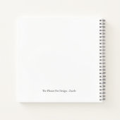 Personalized Graduation with Butterflies and Hat Notitieboek (Achterkant)