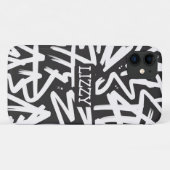 Personalized Graffiti Name Pattern — Custom Urban Case-Mate iPhone Case (Achterkant (horizontaal))