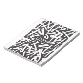 Personalized Graffiti Name Pattern — Custom Urban Notitieblok (Linkerzijde)
