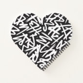 Personalized Graffiti Name Pattern — Custom Urban Notitieboek (Achterkant)