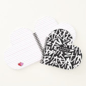 Personalized Graffiti Name Pattern — Custom Urban Notitieboek (Binnen)