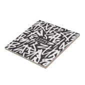 Personalized Graffiti Name Pattern — Custom Urban Tegeltje (Zijkant)