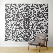 Personalized Graffiti Name Pattern — Custom Urban Wandkleed (In Situ (horizontaal))
