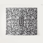 Personalized Graffiti Name Pattern — Custom Urban Wandkleed (Voorkant (horizontaal))