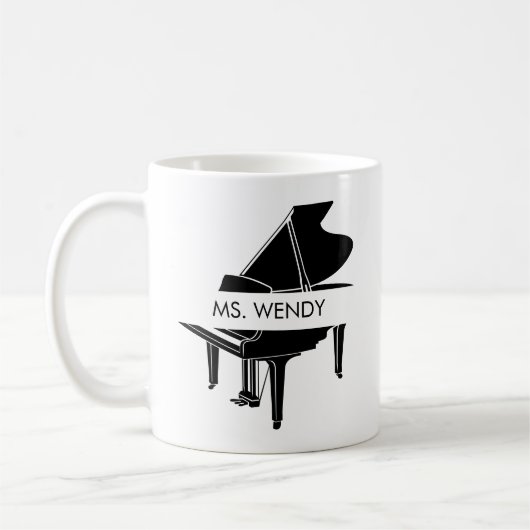 Personalized Grand Piano Koffiemok (Links)