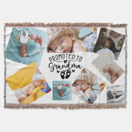 Personalized Grandchild Photo Blanket for Grandma Deken