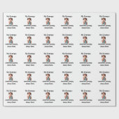 Personalized Granddaughter Grandpa Photo  Cadeaupapier (Vlak)