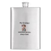 Personalized Granddaughter Grandpa Photo Flacon (Voorkant)