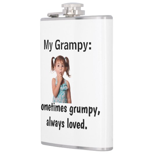 Personalized Granddaughter Grandpa Photo Heupfles (Links)