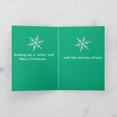 Personalized Granddaughter's Christmas Card Kaart (Binnen)