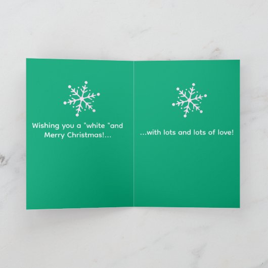 Personalized Granddaughter's Christmas Card Kaart (Binnen)