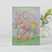 Personalized Granddaughter's Easter Greeting Card Feestdagenkaart (Staand voorkant)