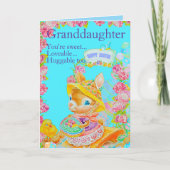 Personalized Granddaughter's Easter Greeting Card  Kaart (Voorkant)