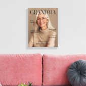 Personalized Grandma Canvas Photo Gift | Luxury  Afdruk (Insitu (Woonkamer))
