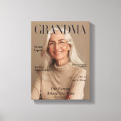 Personalized Grandma Canvas Photo Gift | Luxury  Afdruk (Voorkant)