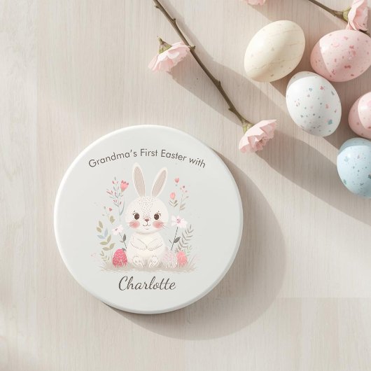 Personalized Grandma Easter Coaster – First Easter Zandsteen Onderzetter