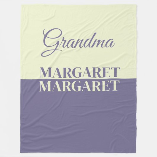  personalized grandma  fleece deken (Voorkant)