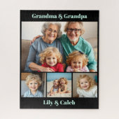 Personalized Grandma, Grandpa and Grandkids Photo Legpuzzel (Verticaal)