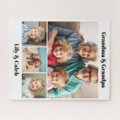 Personalized Grandma, Grandpa and Grandkids Photo Legpuzzel (Horizontaal)