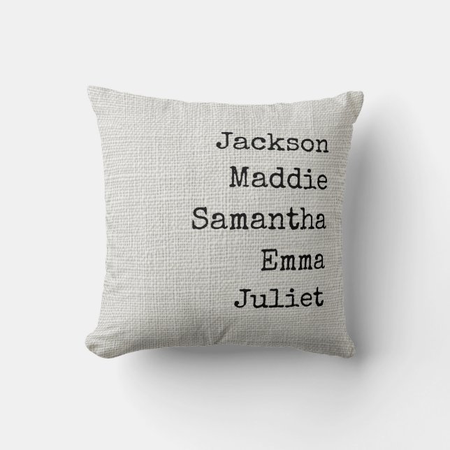 Personalized Grandma & Mom Throw Pillow Custom Kussen (Voorkant)