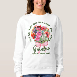 Personalized GRANDMA Nana Mimi Gigi Mother's Day Trui