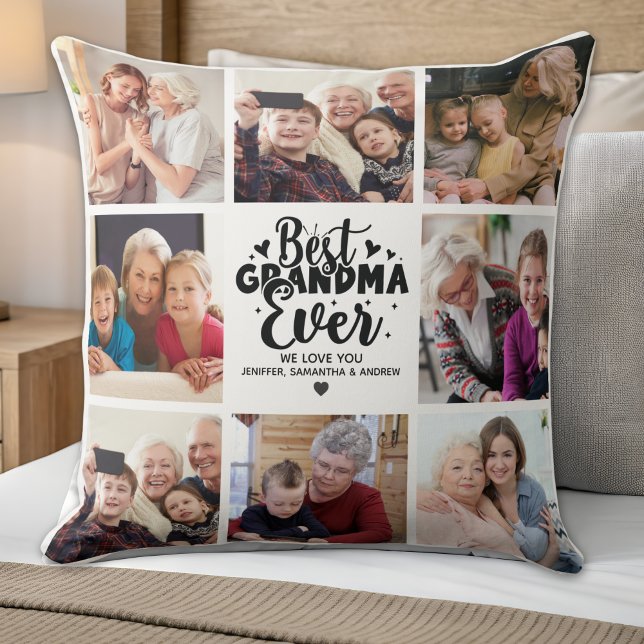 Personalized Grandma Photo | Best Grandma Ever Kussen (Creator heeft geüpload)