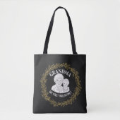 Personalized "Grandma" Photo Collage Design with F Tote Bag (Voorkant)