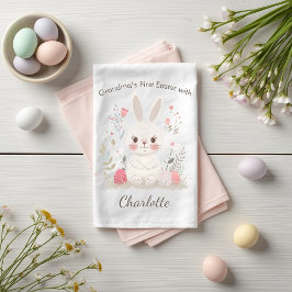 Personalized Grandma’s First Easter Kitchen Towel Theedoek