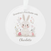 Personalized Grandma’s First Easter  Ornament (voorkant)
