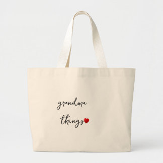 Personalized Grandma Things Bag – Unique Gift for Grote Tote Bag