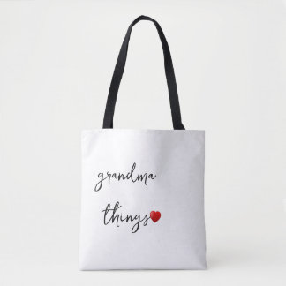 Personalized Grandma Things Bag – Unique Gift for Tote Bag