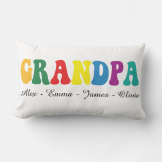 Personalized Grandpa Gift with Grandkids’ Names Kussen