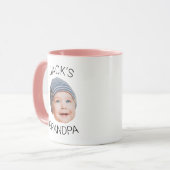 Personalized Grandpa Mug with Baby Face Photo Mok (Voorkant links)