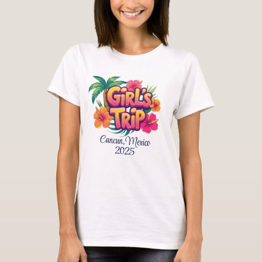 Personalized Graphic Adult T-shirt - Girl's Trip (Voorkant)