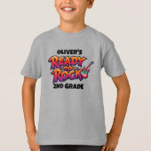 Personalized Graphic Kid T-shirt - Back To School (Voorkant)