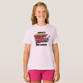 Personalized Graphic Kid T-shirt - Back To School (Voorkant volledig)