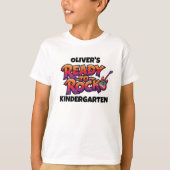 Personalized Graphic Kid T-shirt - Back To School (Voorkant)